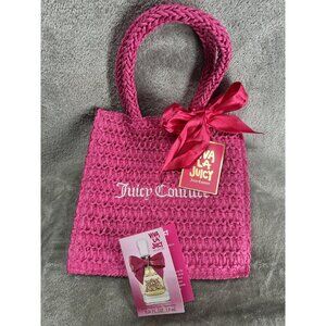 Juicy Couture Small Tote Bag Hot Pink & Viva La Juicy Mini Parfum Sample Spray